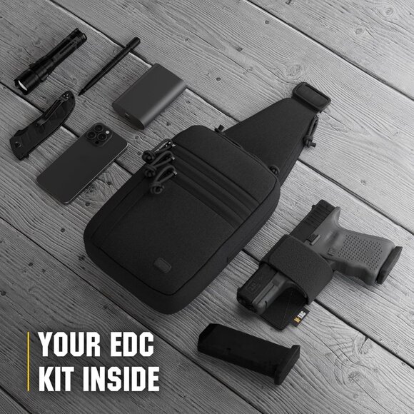 CCW for Men & Women - EDC Shoulder Bag Tactical - Crossbody Concealed Carry Bag - Picture 6 of 7